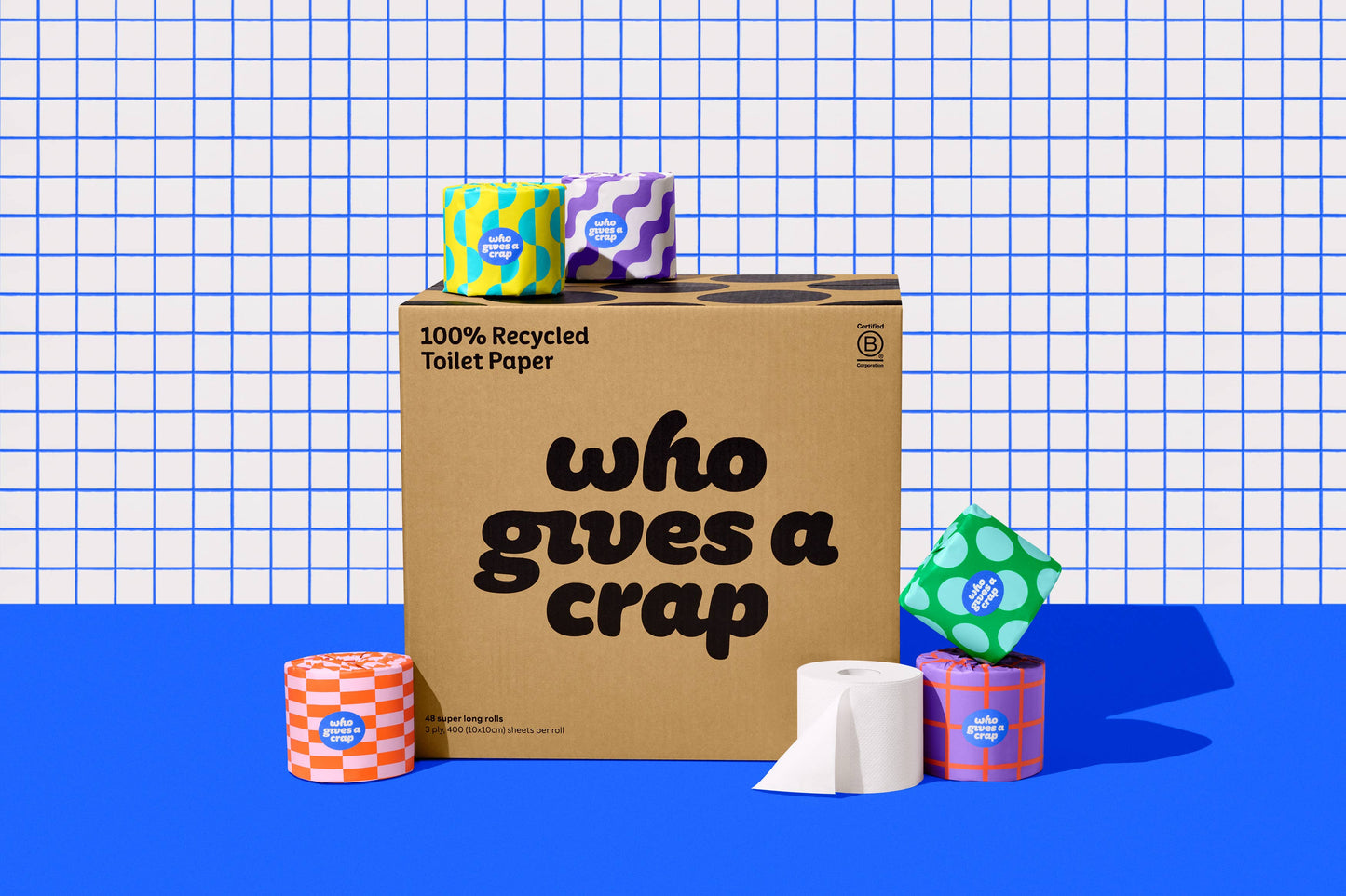 100% Recycled Toilet Paper - 48 Rolls