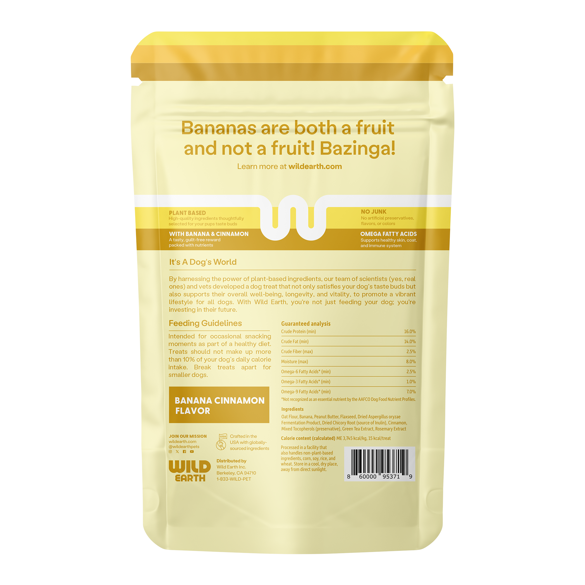 Superfood Dog Treats With Koji, Banana Cinnamon (5oz)