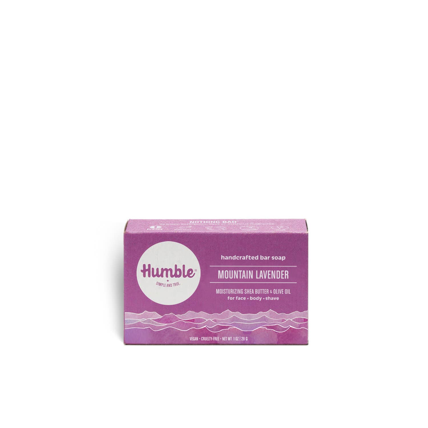 Humble Brands Mountain Lavender Travel Soap Bar