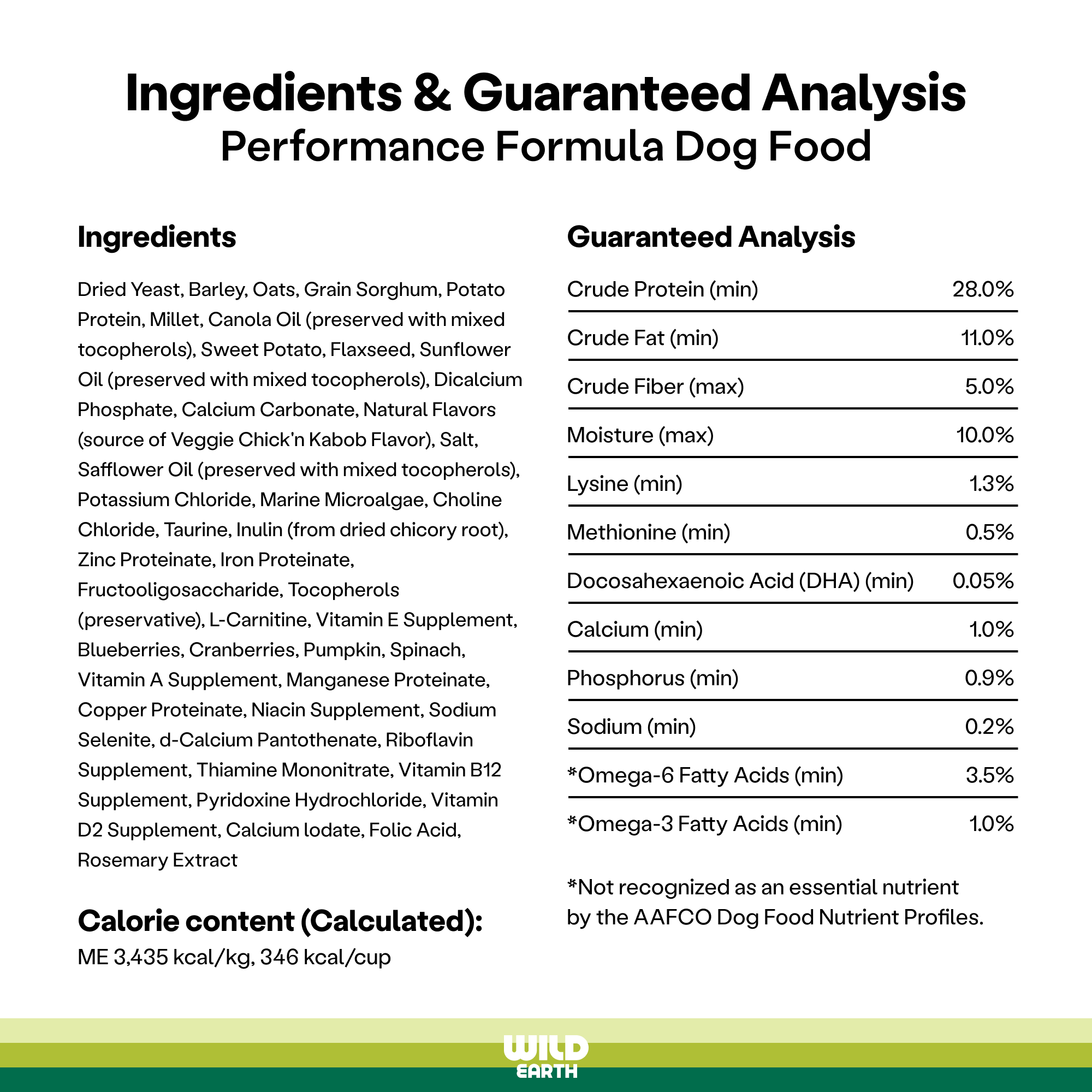 Performance Formula Dog Food, Veggie Supreme, 4lbs