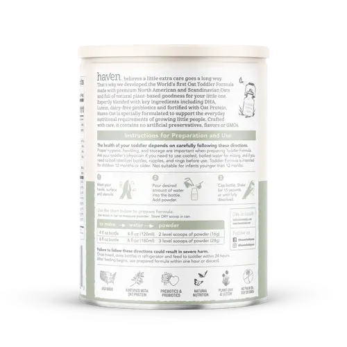 Haven Baby Haven Oat Toddler Formula | New Zealand non GMO milk — view 3