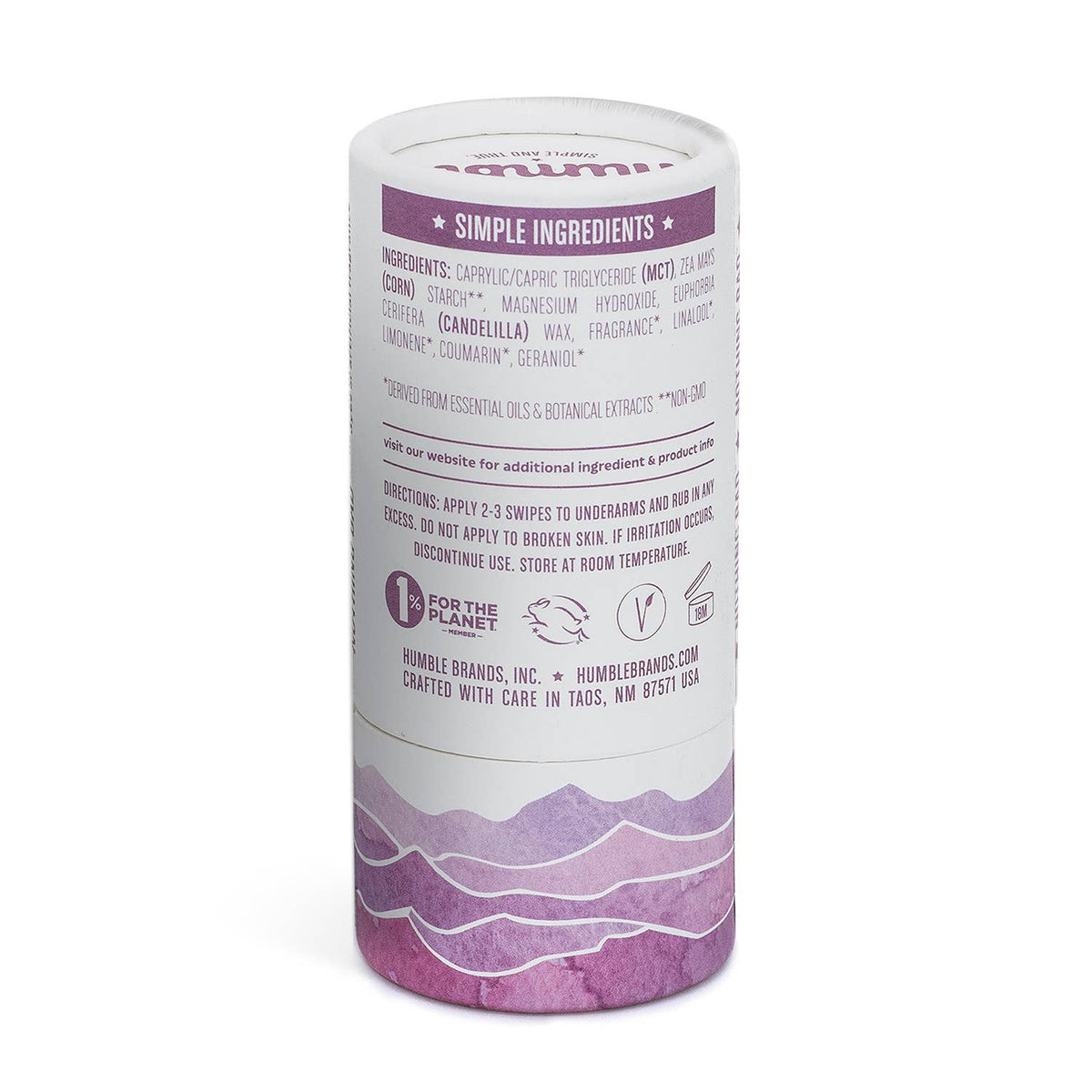 Humble Brands, Inc. Humble Brands Vegan & Sensitive Plastic Free Deodorant — view 6