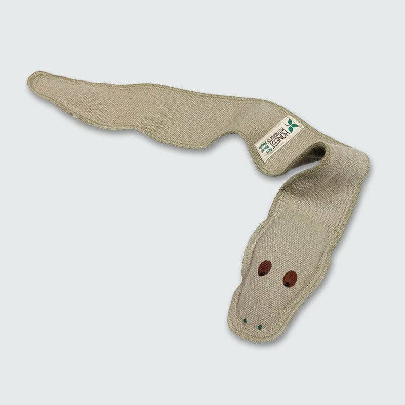 Honest Pet Products Handmade in USA Dog Tug Toy - Eco-Friendly Snake Dog Toy
