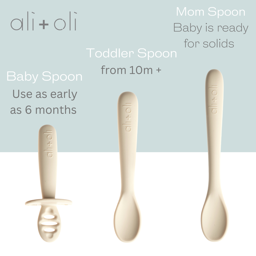 Ali+Oli (3-pc) Multi Stage Spoon Set for Baby (Coco) 6m+ — view 3