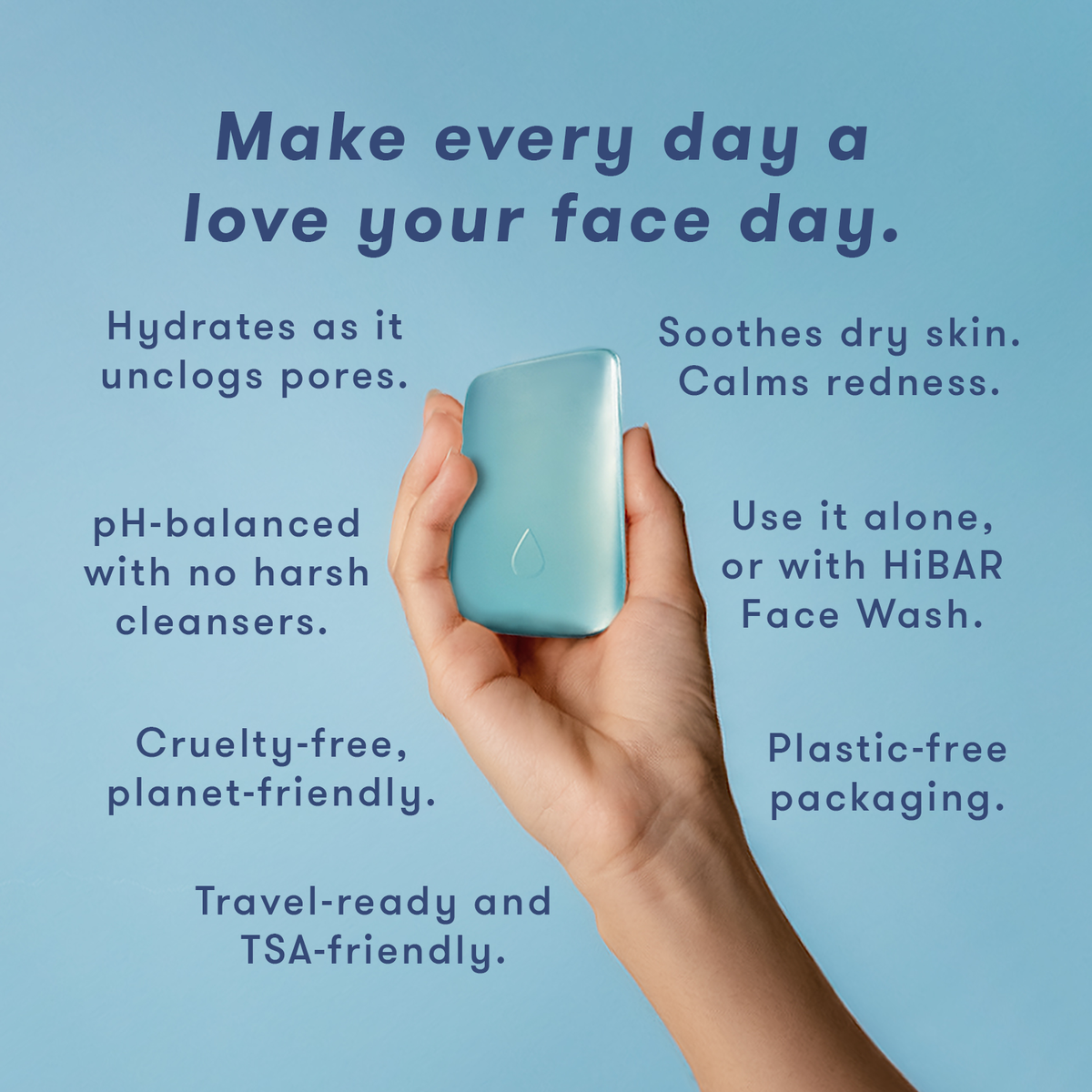 HiBAR Solid Oil Cleanser/Makeup remover — view 2
