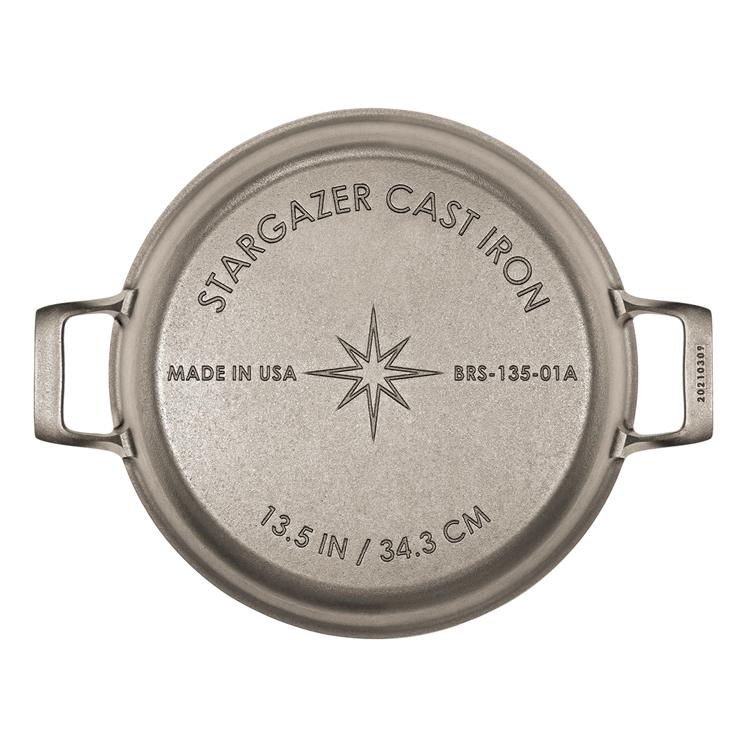 Stargazer Cast Iron 13.5-Inch Cast Iron Braiser