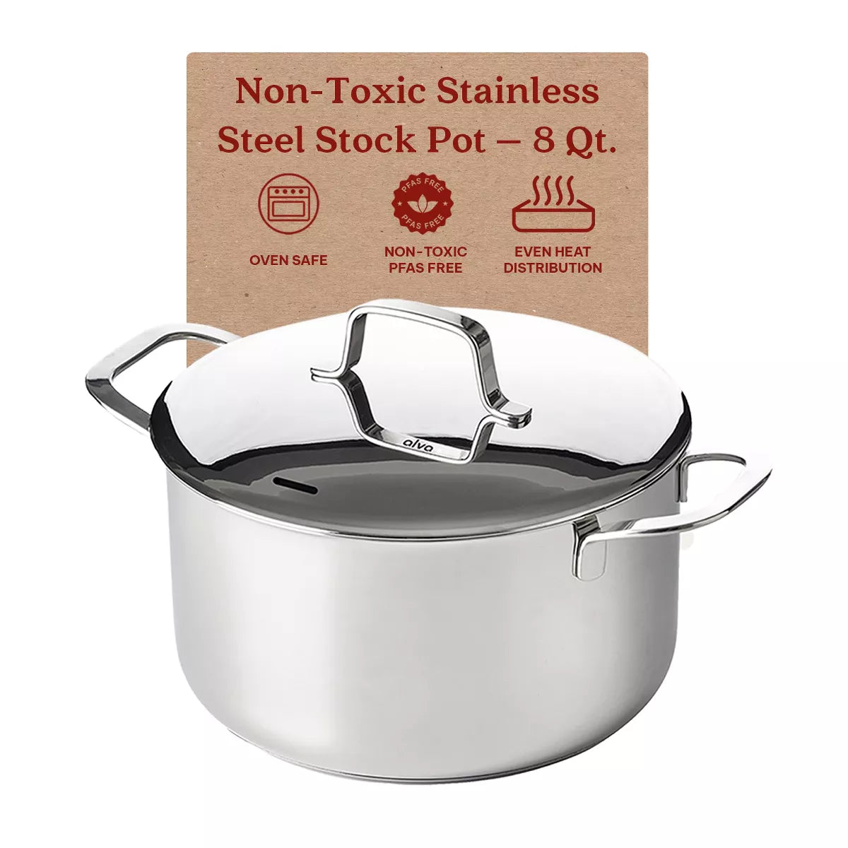 Alva Maestro Stainless Casserole with lid