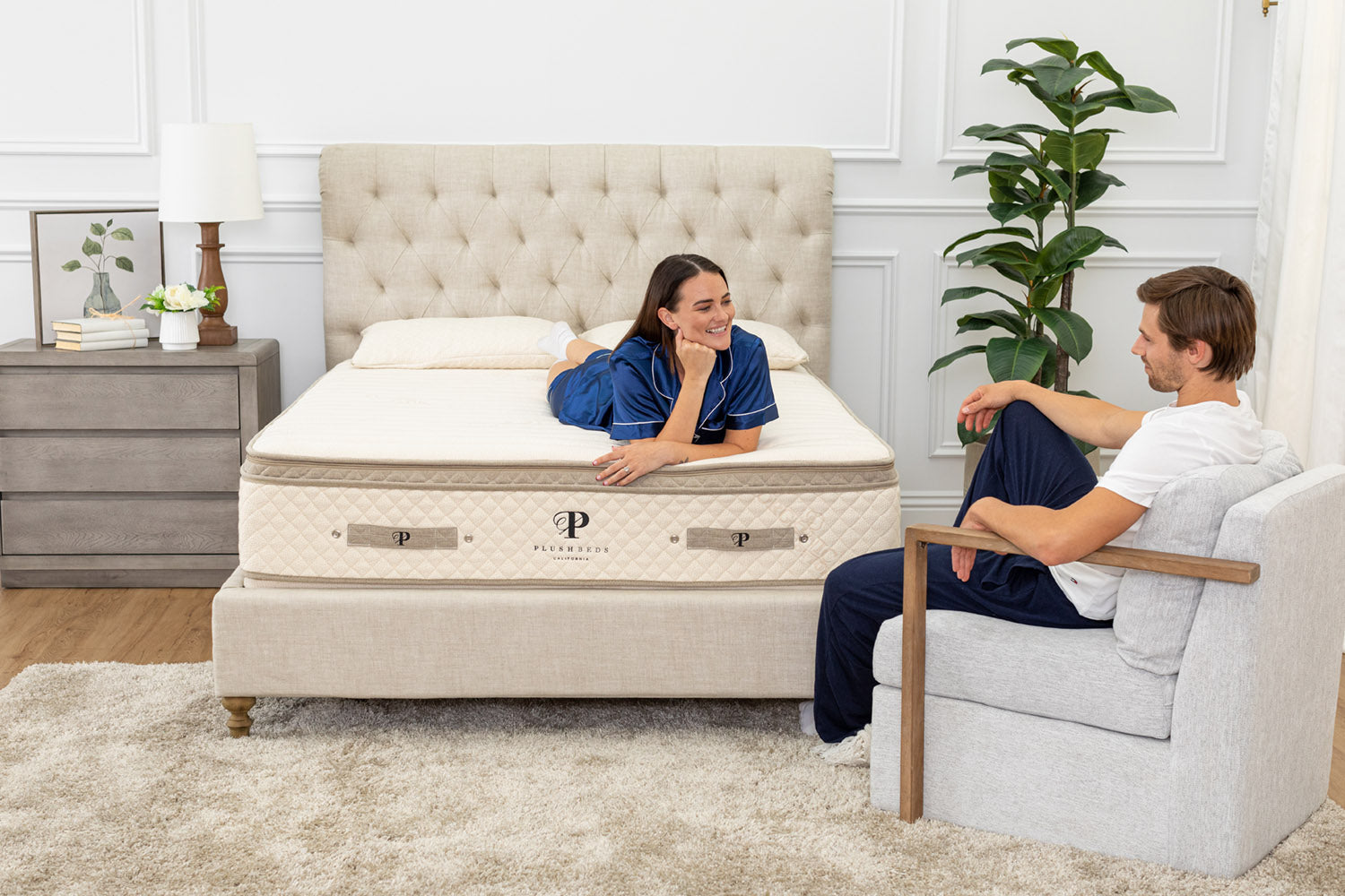 PlushBeds The Luxury Bliss Hybrid Latex Mattress