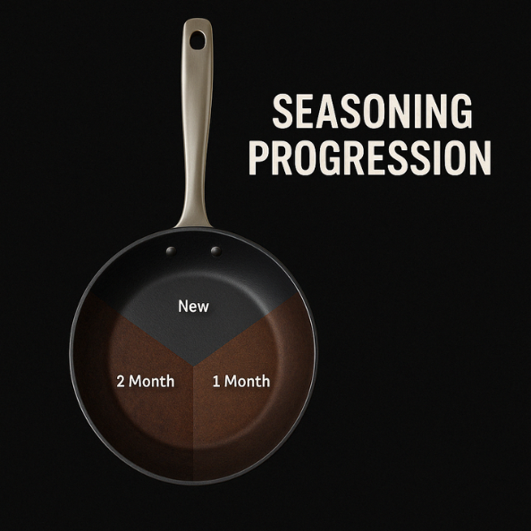 Alva Black Angus Carbon Steel Frying Pan