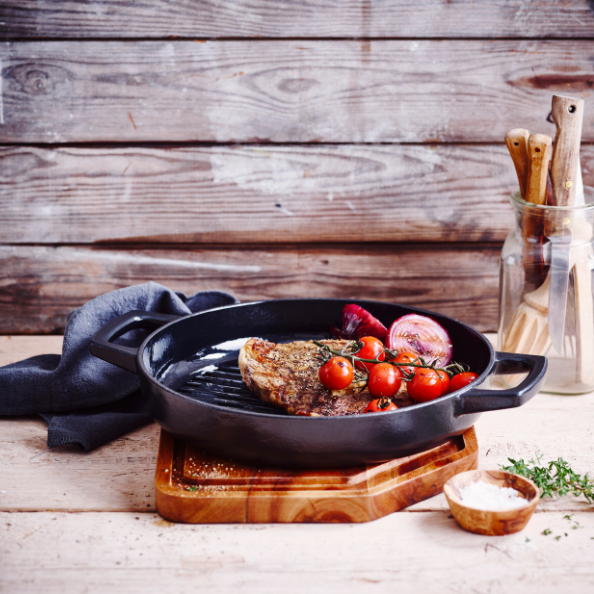 Alva Nori 11" Cast Iron Grill Pan