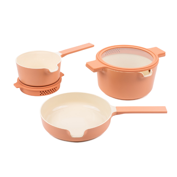 Alva Neat 5-Piece Nesting Cookware Set - LeafScore Essentials