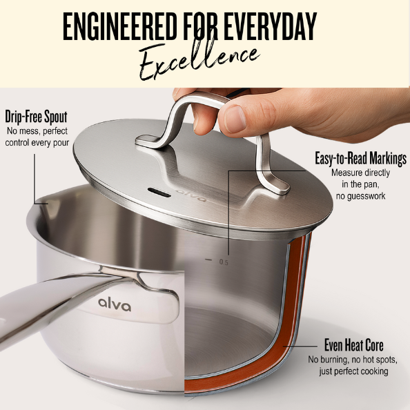 Alva Maestro 6-Piece Stainless Steel Starter Set