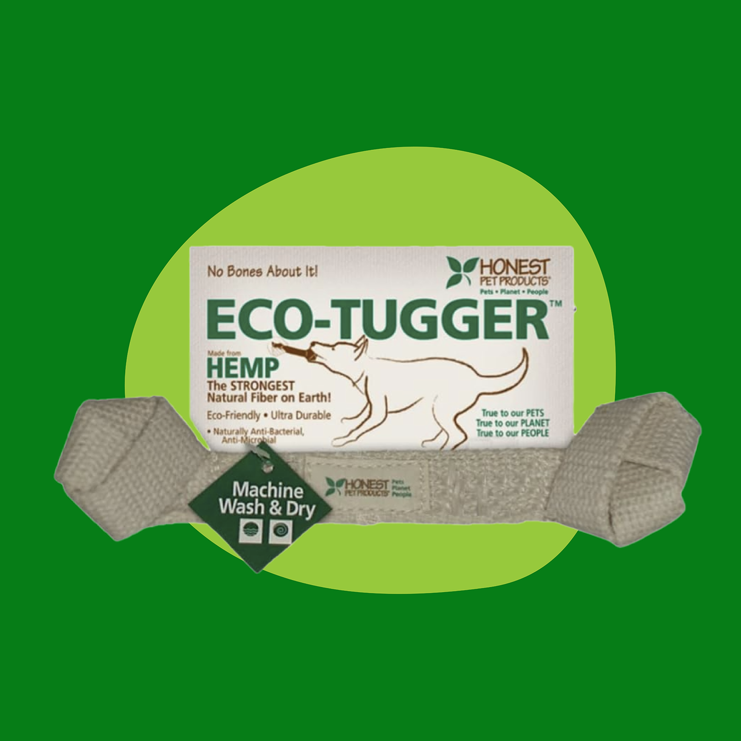 Handmade in USA Eco-Friendly Dog Tug Toy