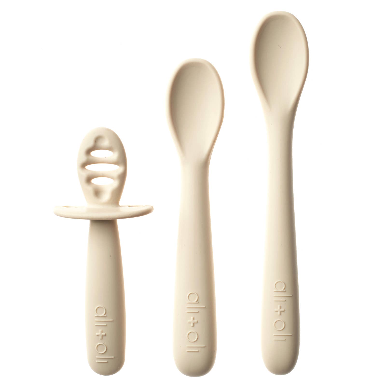 Ali+Oli (3-pc) Multi Stage Spoon Set for Baby (Coco) 6m+ — view 6