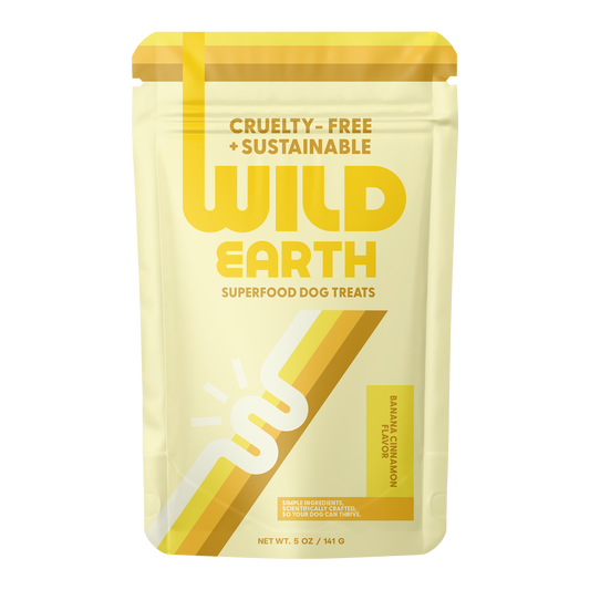 Wild Earth Superfood Dog Treats With Koji, Banana Cinnamon (5oz)