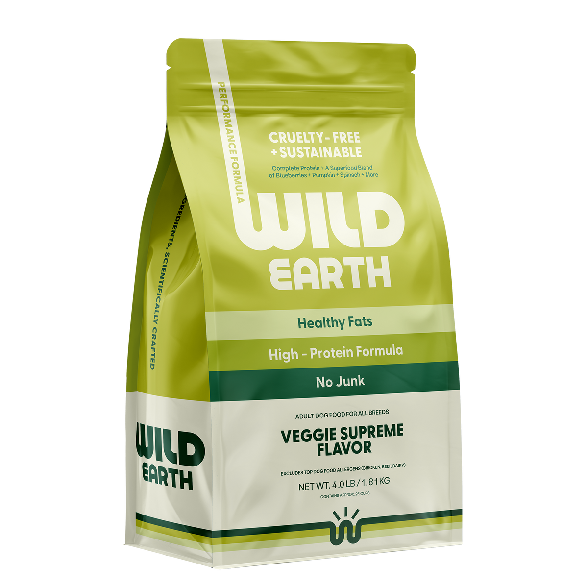 Wild Earth Performance Formula Dog Food, Veggie Supreme, 4lbs — view 7