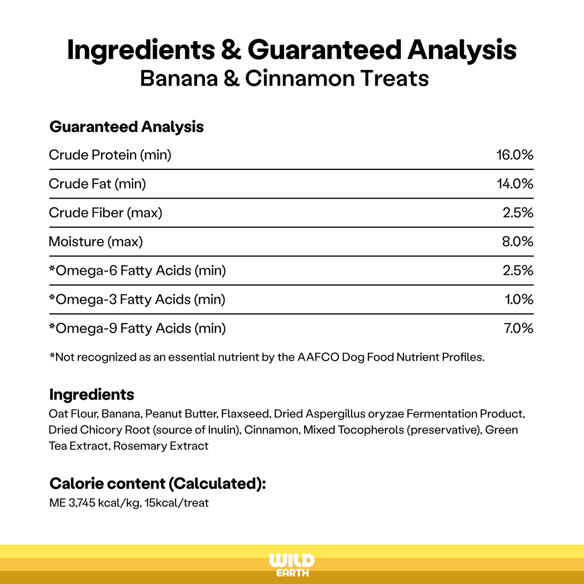 Wild Earth Superfood Dog Treats With Koji, Banana Cinnamon (5oz) — view 4