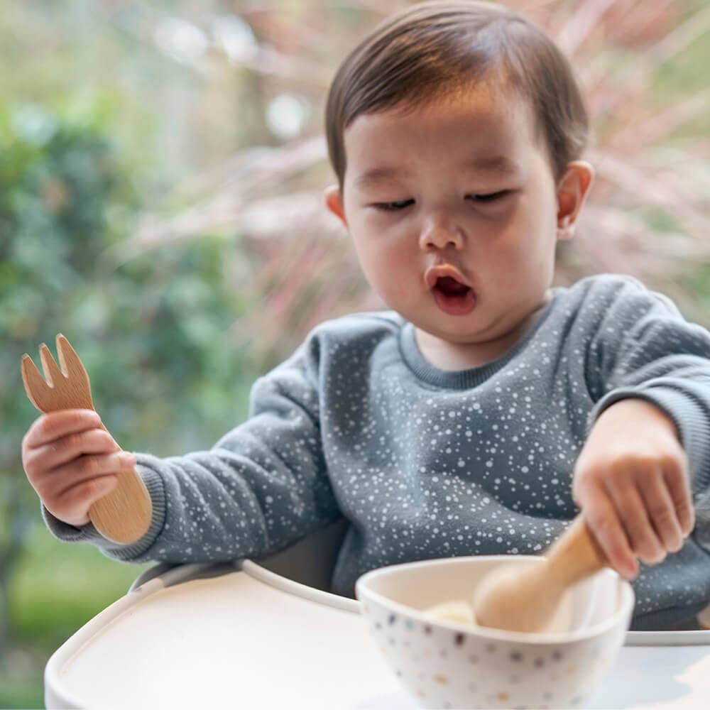 Baby's Bamboo Fork and Spoon Set (12M+)
